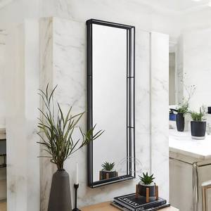 Miroir mural allongé unique avec cadre décoratif Accent moderne pour chambre salon entrée ou décor de vanité - Product Image 2