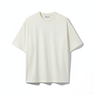 Venta al por mayor de LICRA/algodón Hip Hop para hombre Camiseta de punto verano deportes Top bordado Logo suelta Casual manga corta sólido 200 - Product Image 2