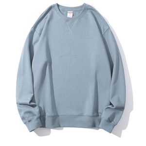 Sudadera con capucha de cuello redondo y logotipo personalizado de alta calidad OEM para hombre, ropa de calle de algodón, ropa de moda, sudaderas en blanco bordadas de invierno - Product Image 5