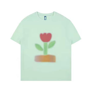 Camiseta de punto de espuma 3D de gran tamaño unisex, camiseta personalizada con estampado de logotipo, impresión Digital de larga duración, estilo Hip Hop para hombres - Product Image 1