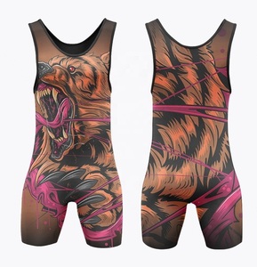 Personalizado Sublimado Venta al por mayor Traje de levantamiento de pesas Moda Lucha libre Camiseta - Product Image 6