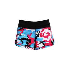 Shorts personnalisés en satin respirant à poche, taille haute, avec logo par sublimation, écologiques, pour femmes, grandes tailles - Product Image 5