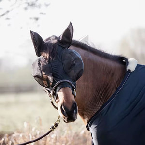 ผ้าคลุมหน้าม้าคุณภาพสูง ปี 2026 ป้องกันแมลงวัน ระบายอากาศได้ดี รับทำโลโก้ส่วนตัว สำหรับผ้าคลุมหน้าม้า โดย Alexandria Industries - Product Image 3