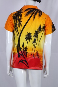 เสื้อฮาวายโพลีเอสเตอร์สำหรับผู้ชายเสื้อพิมพ์ลายโพลีเอสเตอร์เสื้อผ้าลำลอง - Product Image 2