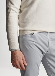 Plain Fleece 1/4 <b>Zip</b> Collar <b>Quarter</b> <b>Zip</b> Pullover <b>White</b> Golf Sweater Men Sweatshirt - Product Image 5