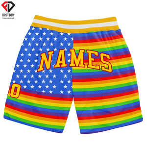 Pantalones cortos de baloncesto transpirables para hombre, fluorescente, Color sólido, liso, 100% poliéster, malla, alta calidad, talla grande - Product Image 6