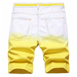 Pantalones Cortos Vaqueros de Lona Casual con Botones Personalizados para Hombre, Cintura Media, Estilo Urbano, Verano - Product Image 2