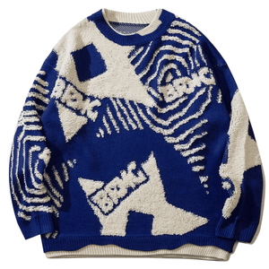 Nouvel arrivage de pulls pour hommes pulls à motif jacquard tricots à manches longues et col rond tricotés hiver chandails pour hommes en tricot personnalisés - Product Image 3