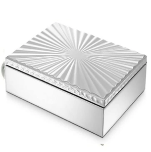 Elegante joyero de metal enjoyado con incrustaciones de cristal para almacenar objetos de valor y baratijas disponibles a granel, suministro al por mayor - Product Image 6