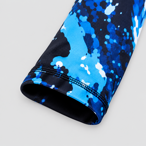 Camiseta de Compresión de Manga Larga para Hombre, Diseño Oceánico, Poliéster/Nailon, Protección UV, Secado Rápido, Tejido Transpirable - Product Image 4
