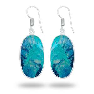 Pendientes de Piedras Preciosas Naturales, Regalos con Forma de Piedras Curativas, Pendientes de Shattuckita Natural, Joyería Hecha a Mano al por Mayor - Product Image 2