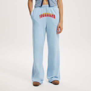 Wholesale Winter Casual wear women's Sweatpants High Quality 100% Cotton Fleece Oversized Hip Hop <b>ladies</b> sweatpants - Product Image 1