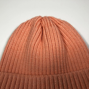 ODM Wholesales Manufacturer Custom Pure Color for Girls Acrylic Winter Warm Suitable Street Wear Cuffed Ribbed Blank <b>Beanie</b> <b>Hat</b> - Product Image 5