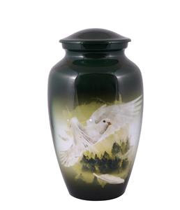 Urna de cremación voladora de aluminio para cenizas humanas para adultos-Urna funeraria conmemorativa hecha a mano para cenizas-Urna de columbario grande - Product Image 6