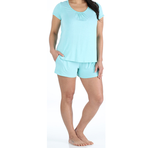 OEM New Design Women's Casual Plus Size <b>Twin</b> <b>Sets</b> Custom Logo 100% Cotton Quick Dry Breathable All Seasons Short <b>Set</b> - Product Image 4
