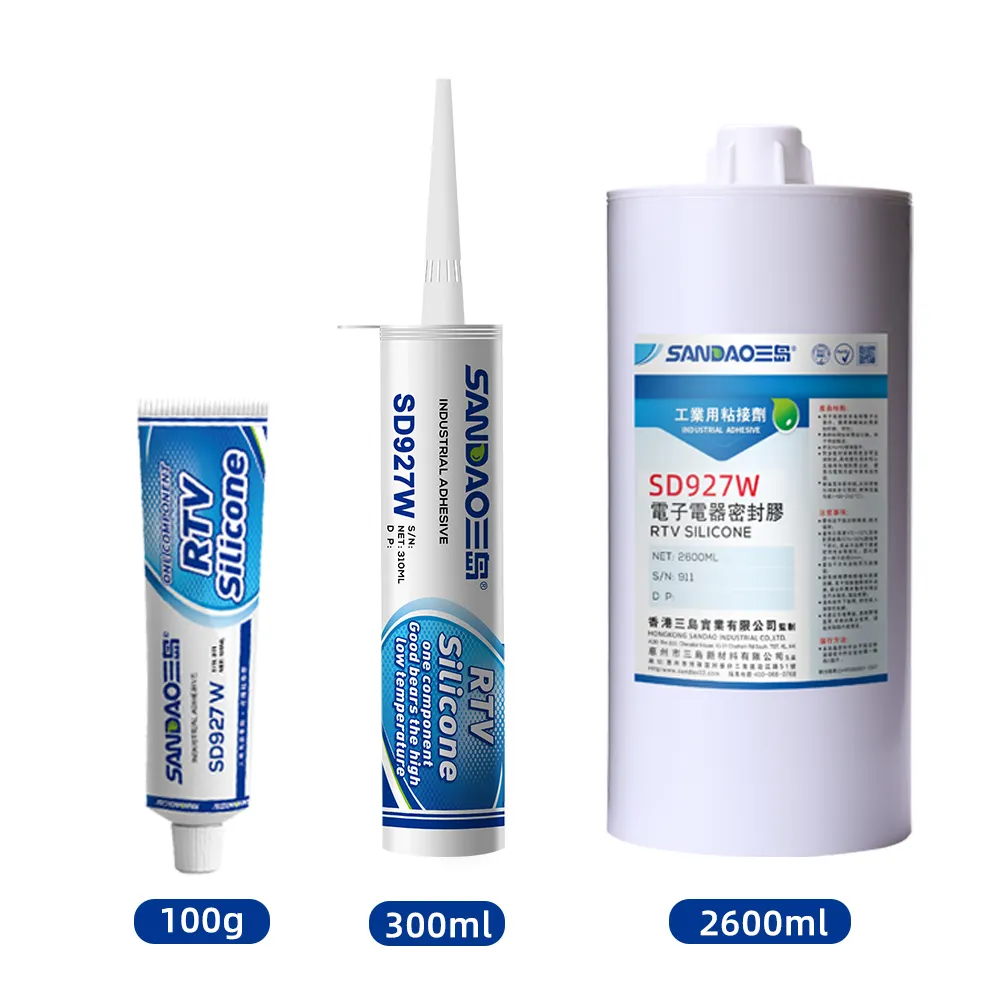 SD927W RTV Sealant A Adhesivo resistente al agua para uso interior y exterior 100% Sellador de silicona Grado arquitectónico