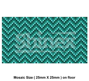 Azulejos de piscina con patrón de mosaico intrincado, acabado brillante para mejorar las paredes de la piscina de la Villa, líneas de agua, apartamentos de pared Interior - Product Image 2