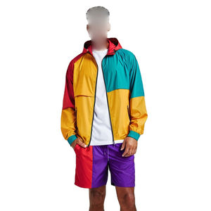 เสื้อฮู้ดดี้แบบมีซิปพิมพ์ลายโลโก้ตามสั่งสำหรับทุกเพศ รุ่นใหม่ล่าสุด ทรงปกติ ชุดวอร์มผู้ชาย กันลม น้ำหนักเบา - Product Image 1