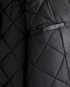 Varsity personnalisé hommes vestes Faux cuir manches deux tons Bomber Style matelassé doublure homme vestes fermeture à pression veste pour homme - Product Image 5