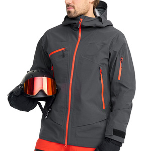 Mens Waterproof Ski <b>Jacket</b> With OEM Custom Fit Wind Resistant Logo Branding For Outdoor Use And Private Label Options - Product Image 1