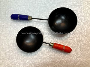 Tadka-sartén para freír, 5 pulgadas, 1 pieza (negro), hierro - Product Image 4