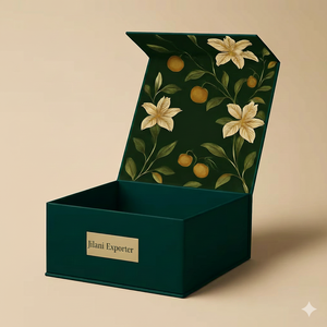 Boîte cadeau rigide magnétique de luxe en gros, doublure en éponge, logo personnalisé, emballage en papier recyclé, boîte écologique de qualité supérieure, aimant - Product Image 6