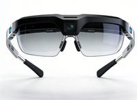 Lunettes intelligentes AR futuristes : développement rapide, monture légère en titane, lentille à guide d'ondes, micro-projecteur industriel