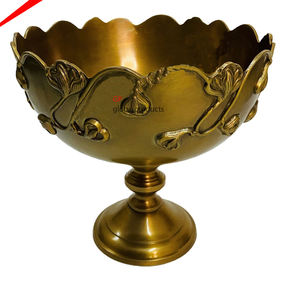 Handmade Brass Customized Shape Fruits Server <b>Bowl</b> Antique Brass <b>Punch</b> <b>Bowl</b> Manufacture by India - Product Image 5