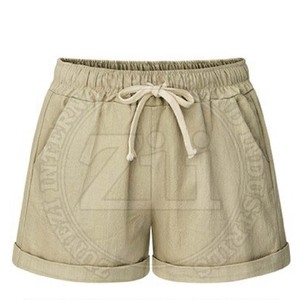 Shorts Casuales de Cintura Media para Mujer, Transpirables, de Secado Rápido, Ecológicos, de Color Sólido, Corte Regular, Tallas Grandes, con Logotipo, para Gimnasio, Venta al Por Mayor - Product Image 1
