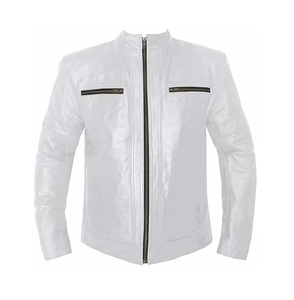 Chaquetas de cuero de vaca resistentes al agua de alta calidad OEM para hombres Chaquetas de cuero de vaca transpirables - Product Image 3