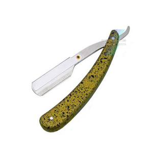 มีดโกนหนวดแบบตรงสำหรับช่างตัดผมทำจากสเตนเลสสีทึบพร้อมใบมีดด้ามจับไม้ออกแบบโลโก้ได้ตามต้องการ - Product Image 6