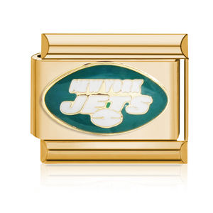 高品质イタリアンチャームノンターニッシュステンレススチール18金メッキNFLラグビーチームロゴイタリアンチャームブレスレット - Product Image 3