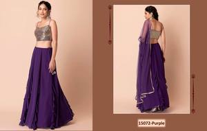 Georgette Designer Lehenga Choli Collection Full Catalog available at wholesale rate, premium collection at wholesale rate. - Product Image 5