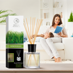 Diffuseur de parfum Aromatika à la citronnelle 200 ml avec huile essentielle naturelle, parfum d'ambiance longue durée et énergisant - Product Image 6