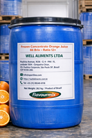 Jus d'orange concentré 100% en vrac - CONGELÉ/PASTEURISÉ 66 Brix - Brésil Durée de conservation 24 mois Conditionné en fût Dilué dans l'eau potable