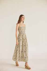 Robe longue tube magnifiquement aérée qui allie confort et élégance sans effort corsage smocké offre une robe flatteuse - Product Image 2