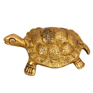 Tortuga Vastu de Latón Hecha a Mano con Patrón Animal, Producto Procesado - Product Image 6