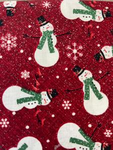 100% cotton đa mục đích lễ hội màu đỏ/màu xanh lá cây Vải dệt hoa văn với long lanh bền 112x300 cm phong cách đồng bằng - Product Image 4