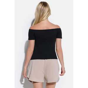 Blusa de Crepé con Hombros Descubiertos - Product Image 4