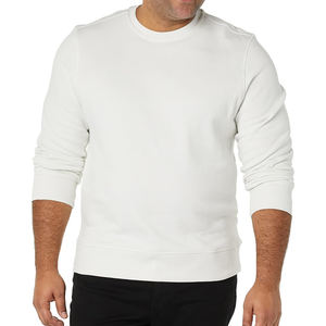 Sudadera de Invierno Cálida de Felpa Francesa para Hombre, de Algodón y Poliéster Pesado, Estilo Casual Urbano, Corte Regular, Bordada y Teñida Lisa - Product Image 3