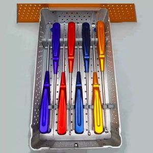 Curetas de hueso cervical Juego de instrumentos de columna 8 piezas con caja - Product Image 2