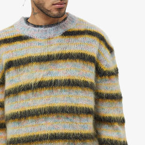 Suéter de Mohair Cálido para Hombre con Cuello Alto y Hilo Cepillado, Diseño Ligero y Transpirable para Invierno, Productos de Manga Larga - Product Image 6