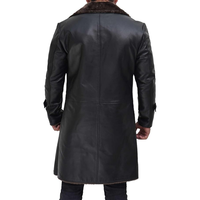 OEM Offre spéciale Veste en cuir doublée fourrure Temps froid Style hommes Surdimensionné Respirant Shearling Trench Coat Shearling Vestes