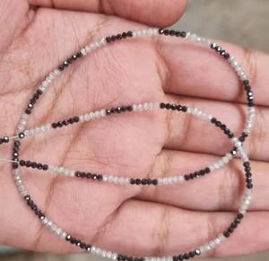 Cuentas de moissanita facetadas de grado AAA, piedra blanca y negra de 3mm, fabricación de joyas de Hip Hop personalizadas, ¡para diseños únicos! - Product Image 5