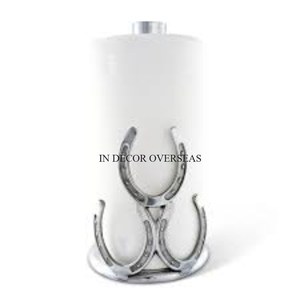 Vente chaude Élégant Look Antique Plaqué Or Et Argent Brillant Poli Premium Qualité Métal Serviette En Papier Stand Et Support Fourniture - Product Image 6