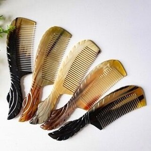 Ensembles de peignes professionnels en corne de buffle de haute qualité, faciles à utiliser, pour le coiffage, écologiques, faits à la main, style artisanal antique - Product Image 5