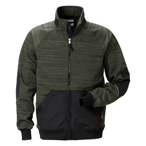 Veste Softshell Unisexe 100% Polyester Personnalisable Extérieur Coupe-Vent Respirant Fitness Longue Fermeture Éclair Résistant à l'Eau - Product Image 4