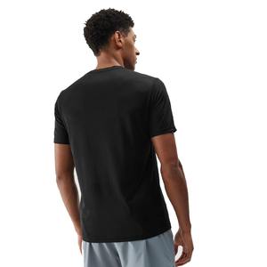 T-shirt de course respirant à col rond, coupe ajustée, séchage rapide, tissu peigné de haute qualité, manches courtes pour homme - Product Image 4
