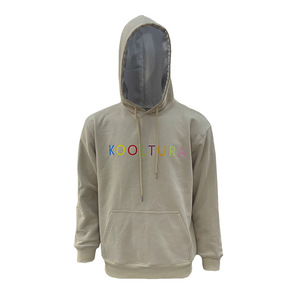 Sudaderas con capucha de lana para hombre de invierno 100% algodón pesado con logotipo personalizado con bolsillo, ajuste cuadrado de alta calidad - Product Image 4