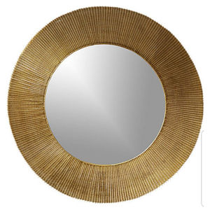 Marco de Espejo Redondo de Metal con Acabado Dorado Premium para Decoración de Sala de Estar y Dormitorio, Venta al por Mayor - Product Image 4